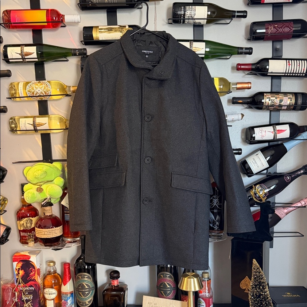 Kenneth Cole New York Charcoal Pea Coat